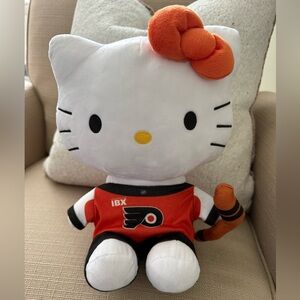 Hello Kitty Plush with Orange Bow and Sports Jersey